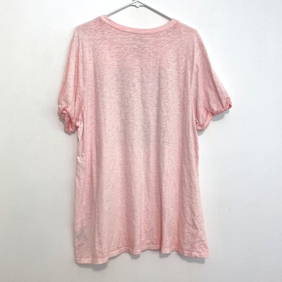 TORRID 3 Plus Size Oh Honey Relaxed Fit Heritage Slub Crew Neck Roll Sleeve Tee - Picture 12 of 16